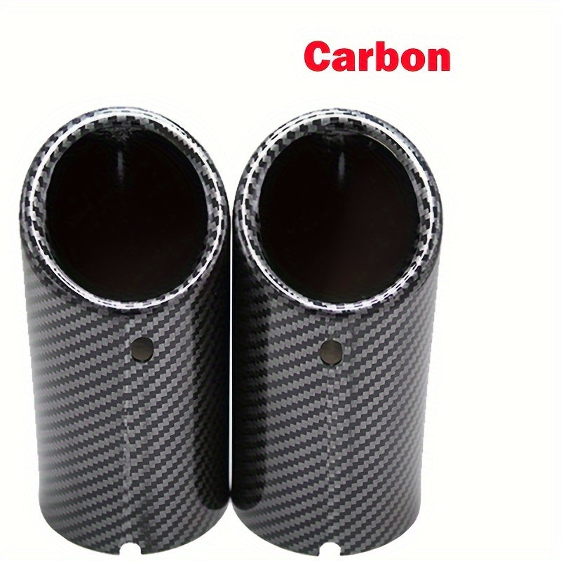 BMW VW Aluminum Exhaust Tips 2.76 Inch - Dual Pack Rust-Resistant Performance Upgrade