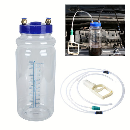 Universal Manual Oil Change Vacuum Pump - 67.63oz PE Suction Tool