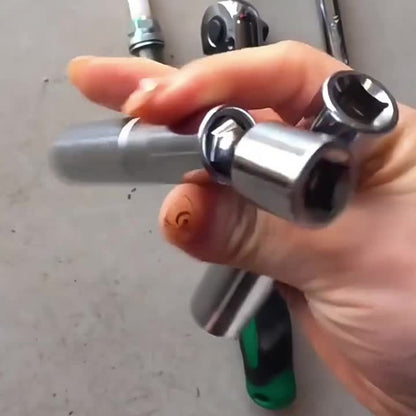 2-Piece Magnetic Spark Plug Socket Set - 14mm & 16mm Swivel Socket Kit