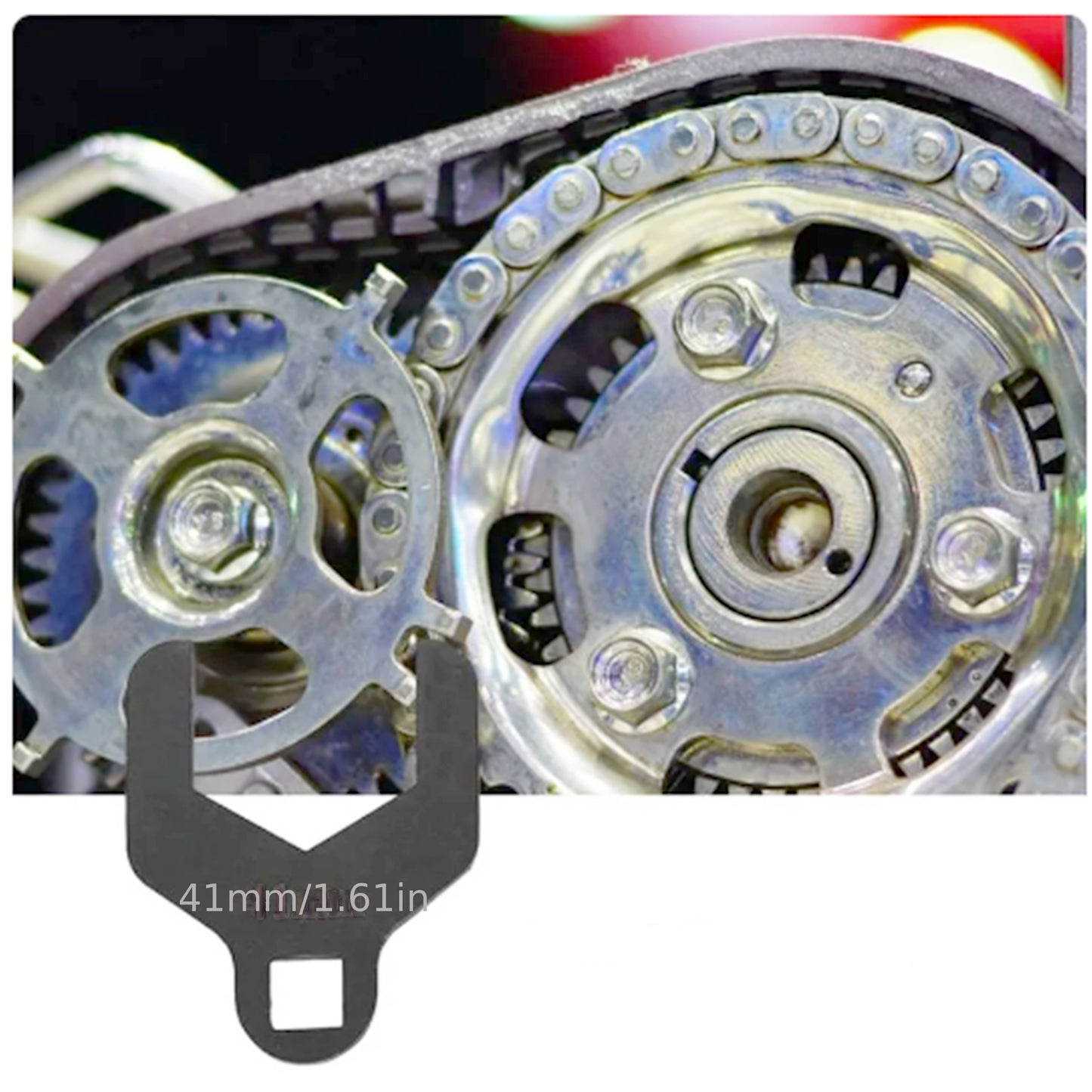 41/46mm Water Pump Wrench - Timing Belt Tensioner Removal Tool 41mm Timing Pulley Wrench