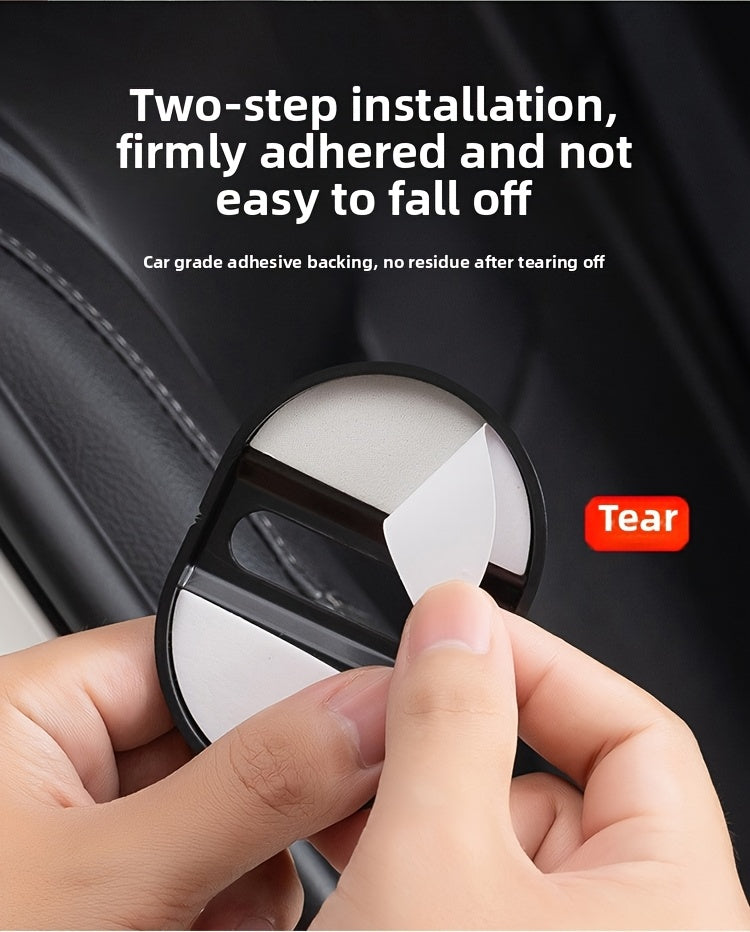 BMW Carbon Fiber Door Lock Buckle Protective Cover 4pcs - Anti-Corrosion Soundproof