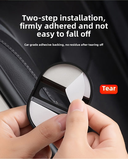 BMW Carbon Fiber Door Lock Buckle Protective Cover 4pcs - Anti-Corrosion Soundproof