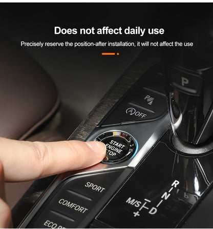 BMW Crystal Start Button Cover - G20-G26 X1-X7 ABS Black Red