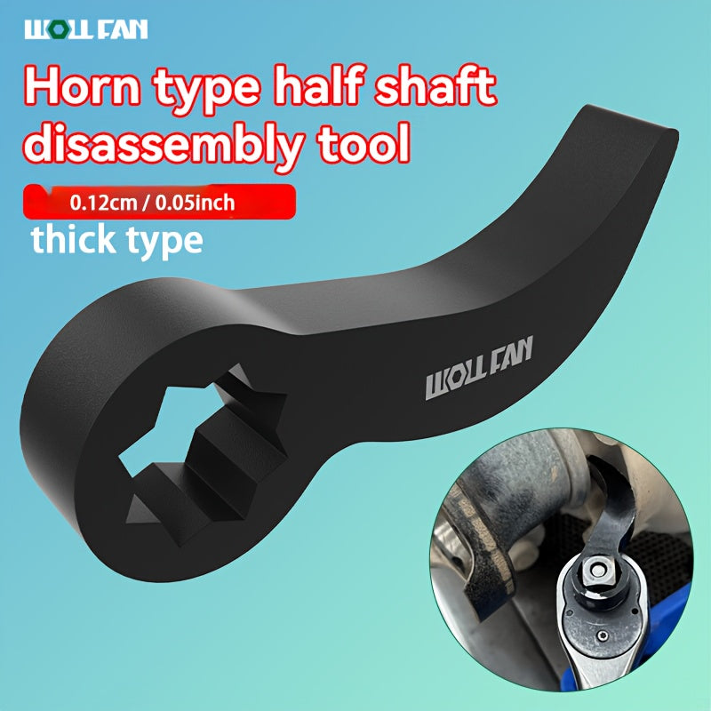 Bull Horn Half Shaft Disassembly Tool - 3/8 Drive Axle Removal Pry Bar