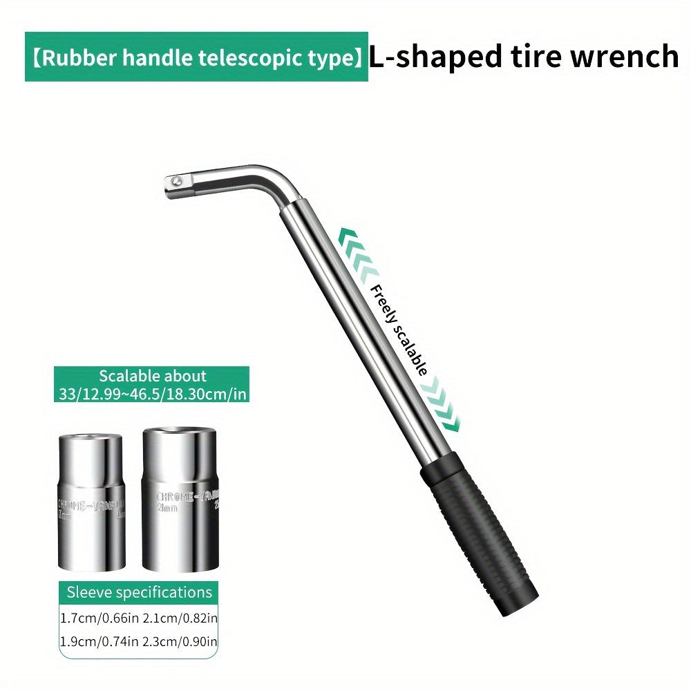 4-in-1 Telescoping Socket Wrench Set - Chrome Vanadium Steel Emergency Tool Basic model 1 set