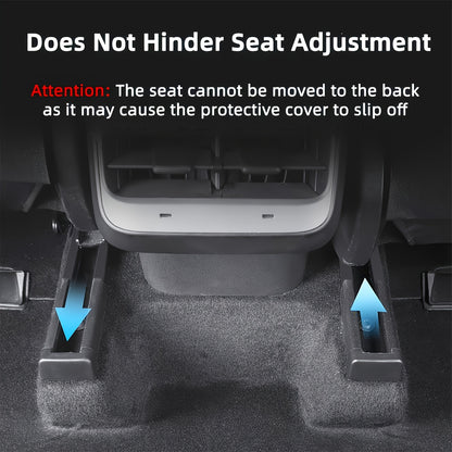 Tesla Model 3/Y Seat Track Protector Set - 4 Pack Scratch-Resistant Covers
