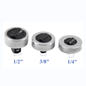 3-Piece Reversible Thumbwheel Ratchet Set - 1/4, 3/8, 1/2 Drive Kit 3pcs
