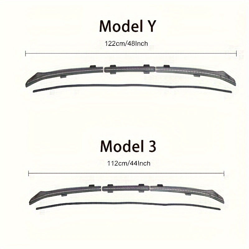 Tesla Model 3/Y Front Hood Water Blocking Strip - ABS Sealing Strip