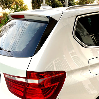 BMW X3 F25 Rear Window Spoiler - Glossy Black ABS Canards