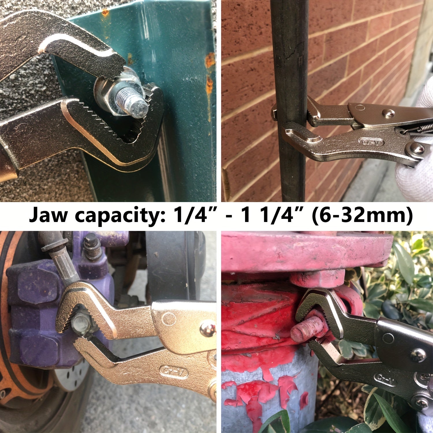 8.5 Inch Parrot Nose Locking Pliers - Adjustable Anti-Tip Rod Pliers