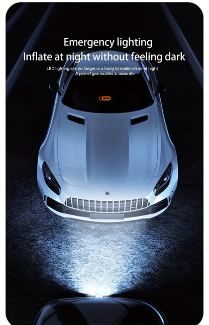 Portable Tire Inflator Digital - USB Rechargeable Air Compressor