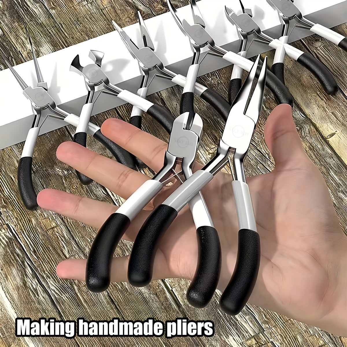 8-Piece Mini Pliers Set - Multifunctional Jewelry Making & Electronics Tool Kit