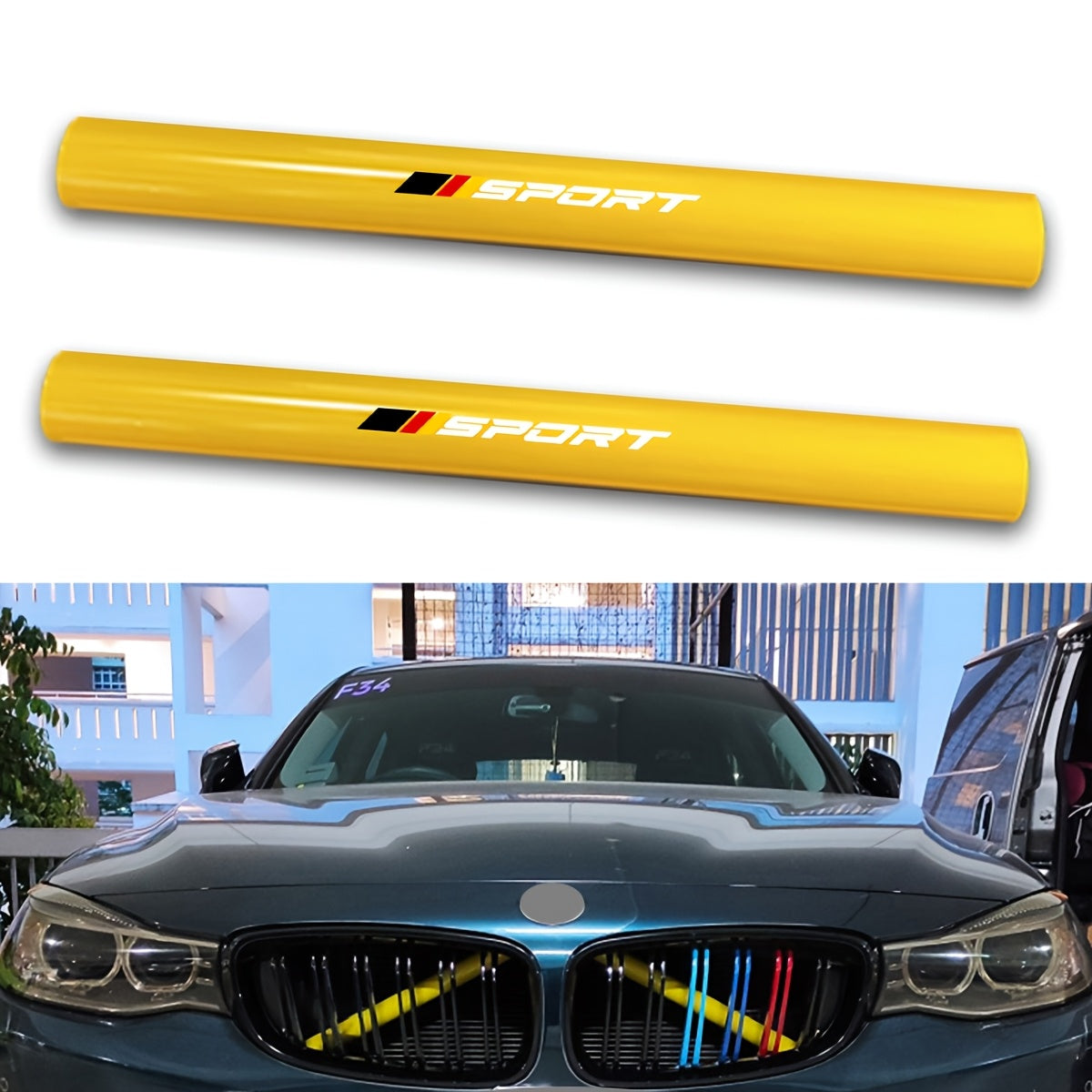 BMW Front Grille Trim Strips - F40 F44 E60 M Sport V Brace