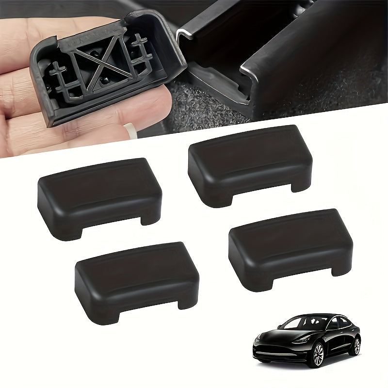 Tesla Model 3/Y Seat Track Protector Set - 4 Pack Scratch-Resistant Covers