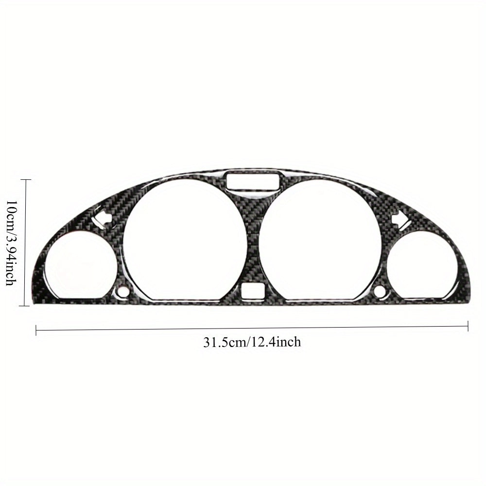 BMW E46 M3 Carbon Fiber Dashboard Sticker 1998-2005 - Realistic Instrument Panel Design