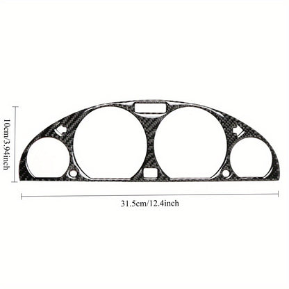 BMW E46 M3 Carbon Fiber Dashboard Sticker 1998-2005 - Realistic Instrument Panel Design