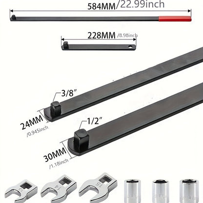 Universal Serpentine Belt Tool Kit - 3/8 & 1/2 Drive Tensioner Wrench Set