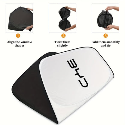 BYD Car Sunshades - Model-Specific Heat Insulation & UV Protection Curtains