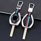BMW Alloy Key Shell Case - X5 E53 X3 F83 E46 E39 Series 3 5 7 330i Z3 Z4 M5 325i Moonlight Silvery