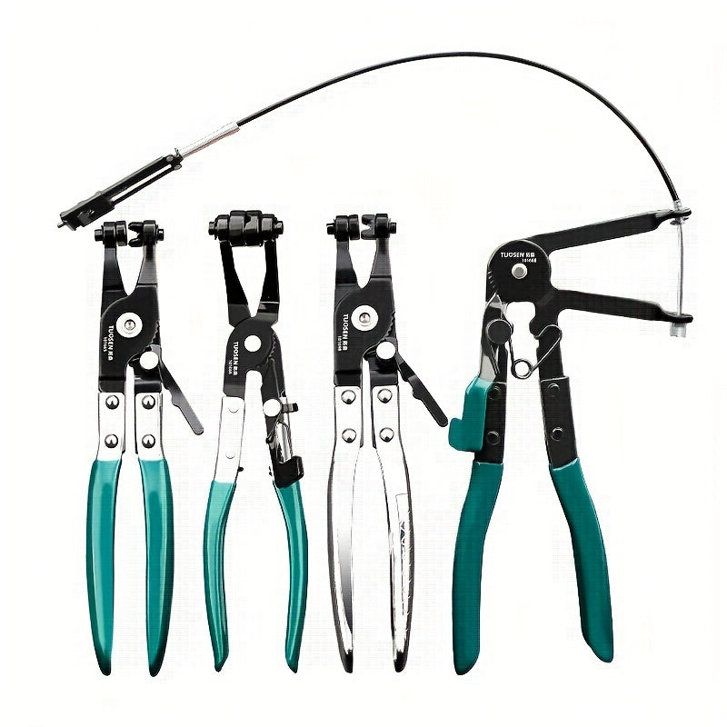 Flexible Wire Clamp Pliers with Buckle - Automotive Coolant Hose Tool
