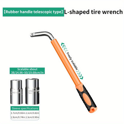 4-in-1 Telescoping Socket Wrench Set - Chrome Vanadium Steel Emergency Tool Upgraded 1 set