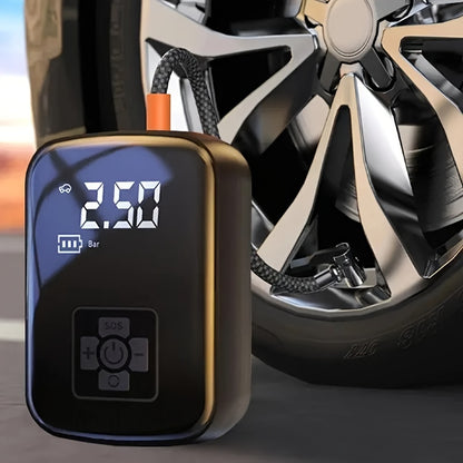 Portable Tire Inflator Digital - USB Rechargeable Air Compressor