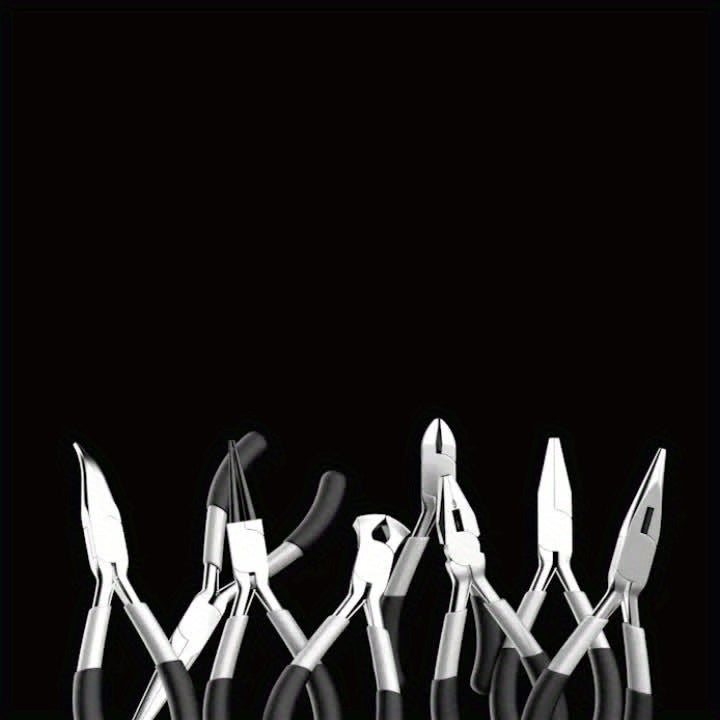 8-Piece Mini Pliers Set - Multifunctional Jewelry Making & Electronics Tool Kit