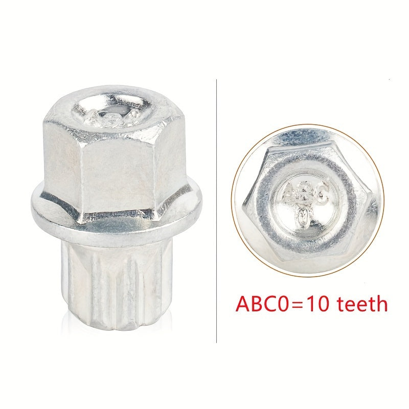VW Audi Wheel Lock Socket Set - 21 Teeth Anti-Theft Tool ABC0=10 teeth