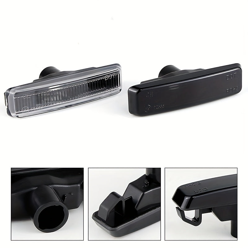 BMW E39 Fender Light Covers - 525i-540i M5 1995-2003 Black 2pcs