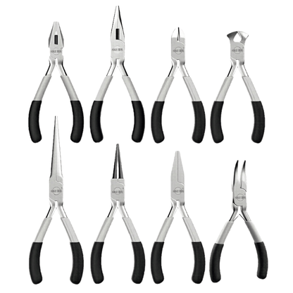 8-Piece Mini Pliers Set - Multifunctional Jewelry Making & Electronics Tool Kit Pliers
