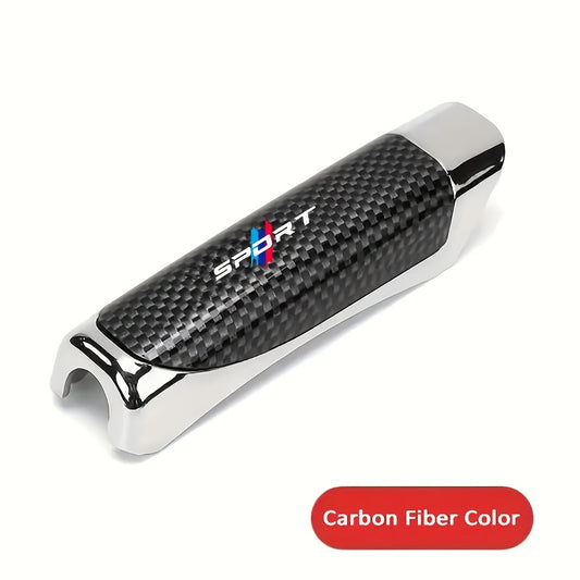 BMW Carbon Fiber Handbrake Cover - German Series Mechanical Carbon brazing texture