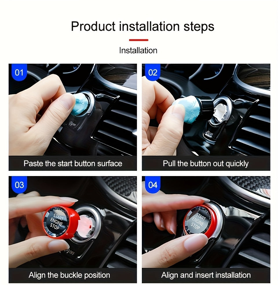 BMW Crystal Start Button Cover - G20-G26 X1-X7 ABS Black Red