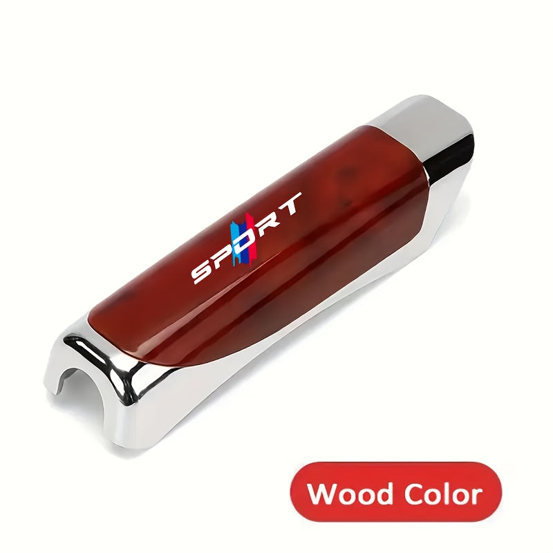 BMW Carbon Fiber Handbrake Cover - German Series Mechanical Mahogany