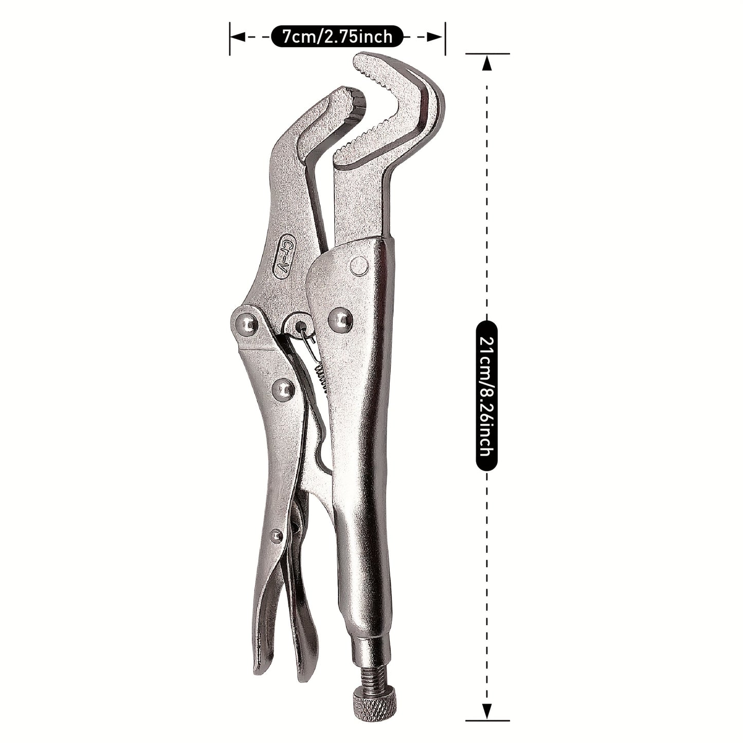 8.5 Inch Parrot Nose Locking Pliers - Adjustable Anti-Tip Rod Pliers