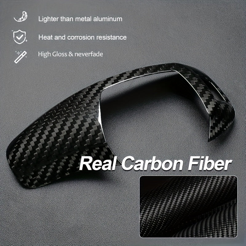 BMW Carbon Fiber Gear Shift Knob Cover - Interior Upgrade