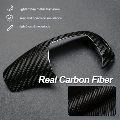BMW Carbon Fiber Gear Shift Knob Cover - Interior Upgrade
