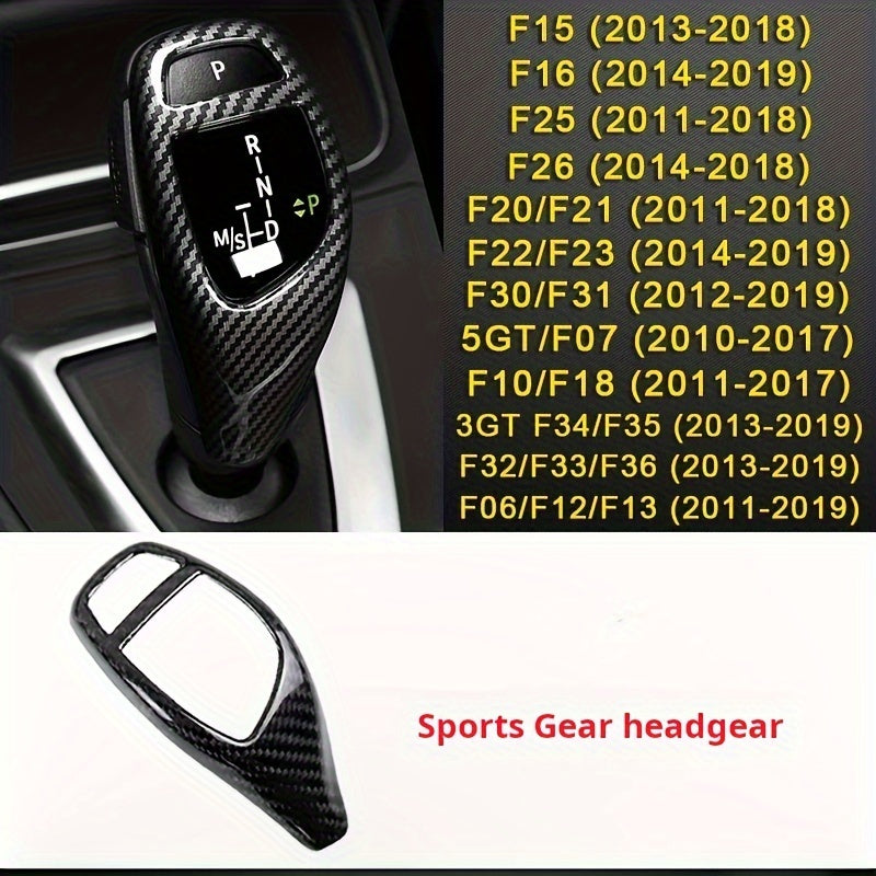 BMW Carbon Fiber Gear Shift Knob Cover - Interior Upgrade