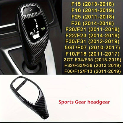 BMW Carbon Fiber Gear Shift Knob Cover - Interior Upgrade
