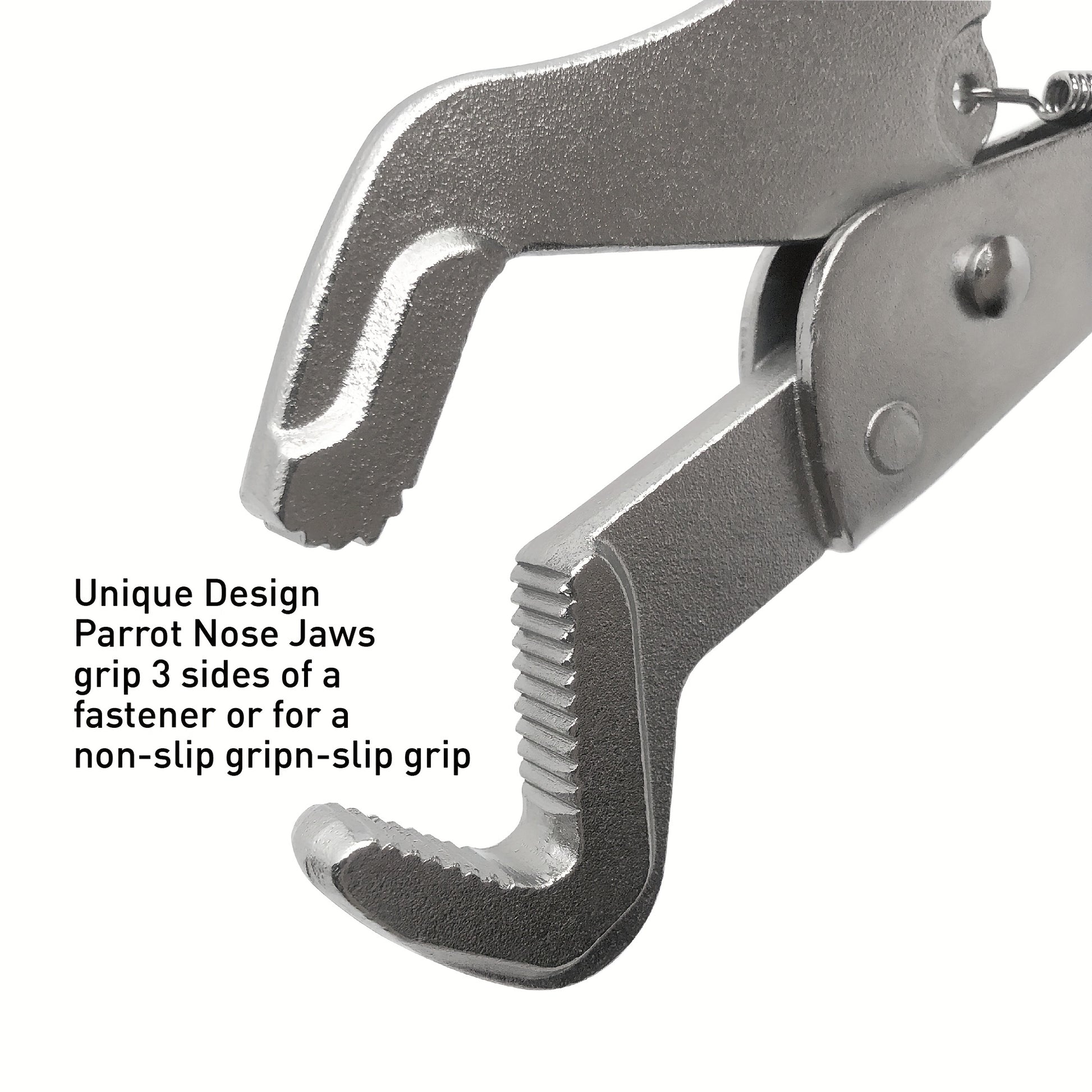 8.5 Inch Parrot Nose Locking Pliers - Adjustable Anti-Tip Rod Pliers