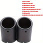 BMW VW Aluminum Exhaust Tips 2.76 Inch - Dual Pack Rust-Resistant Performance Upgrade Matt Black