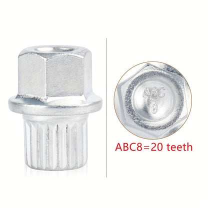 VW Audi Wheel Lock Socket Set - 21 Teeth Anti-Theft Tool ABC8=20 teeth