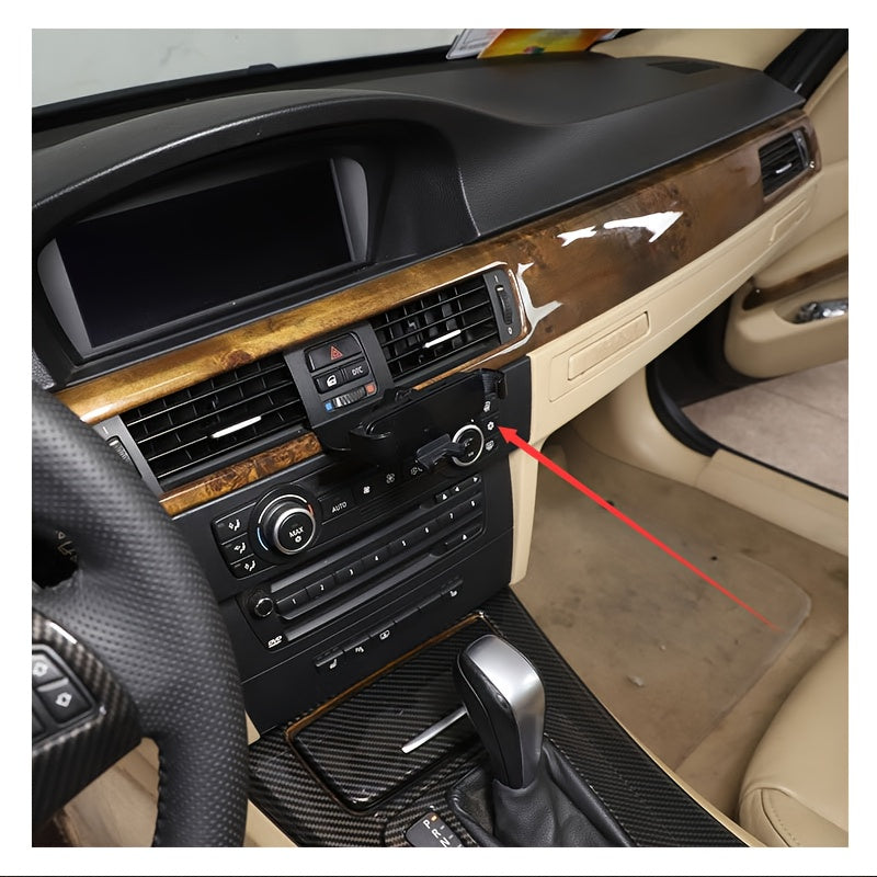 BMW E90 E91 E92 E93 Aluminum Phone Holder Mount - Adjustable Clamp Secure Grip