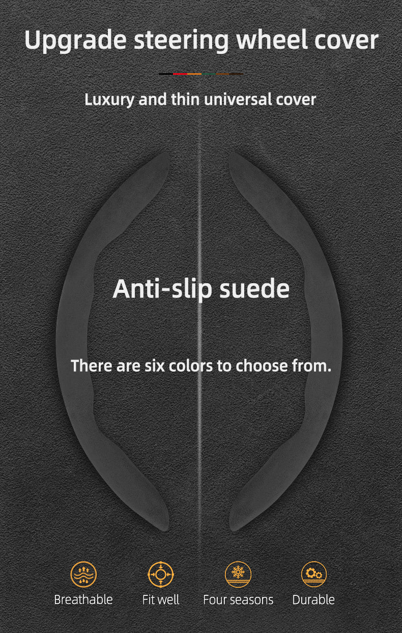 BYD Winter Anti-Slip Steering Wheel Covers - Ultra-Thin Segmented Design