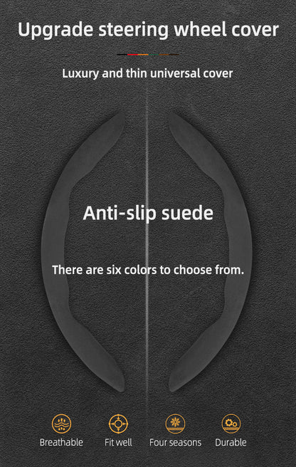 BYD Winter Anti-Slip Steering Wheel Covers - Ultra-Thin Segmented Design
