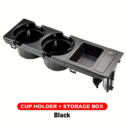 BMW E46 Center Console Cup Holder - Interior Upgrade Kit Black