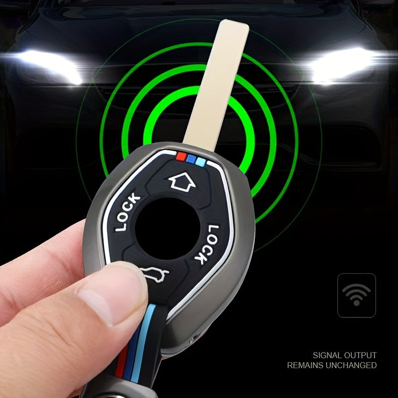 BMW Alloy Key Shell Case - X5 E53 X3 F83 E46 E39 Series 3 5 7 330i Z3 Z4 M5 325i