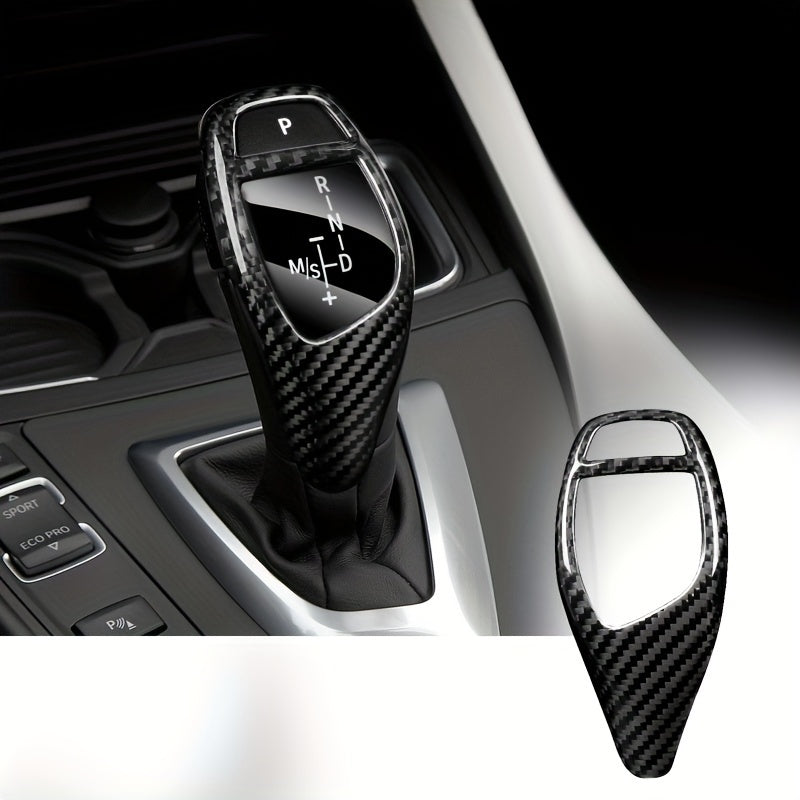 BMW Carbon Fiber Gear Shift Knob Cover - Interior Upgrade