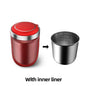 Car Cigarette Ashtray Cup with LED Light & Lid - Black Portable