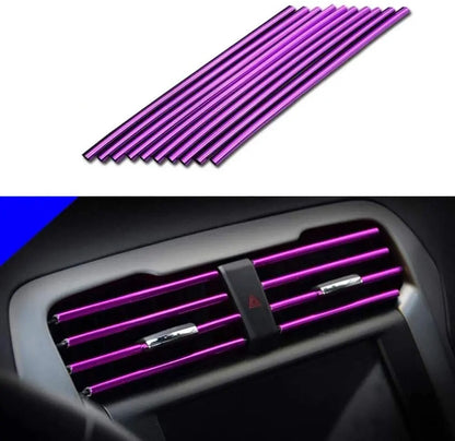 Car Air Vent Grille Decoration Trim Sticker - U Style AC Outlet Strip