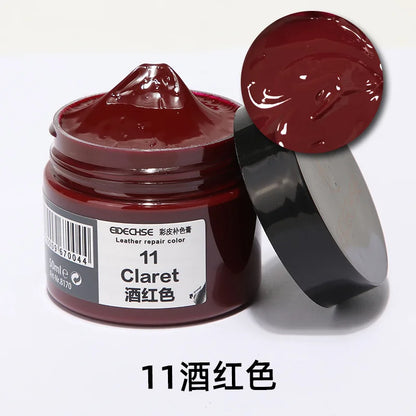 Car Leather Repair Kit - Liquid Skin Recoloring Balm No Heat Tool for Auto Seat Restoration